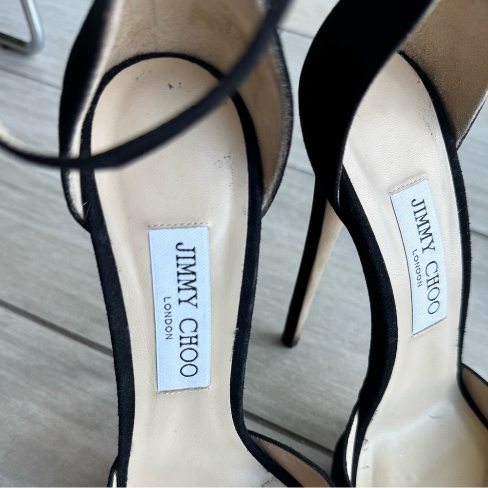 Jimmy Choo Black Platform Heels - Picture 7 of 11
